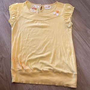 Vintage PR T-Shirt with button details